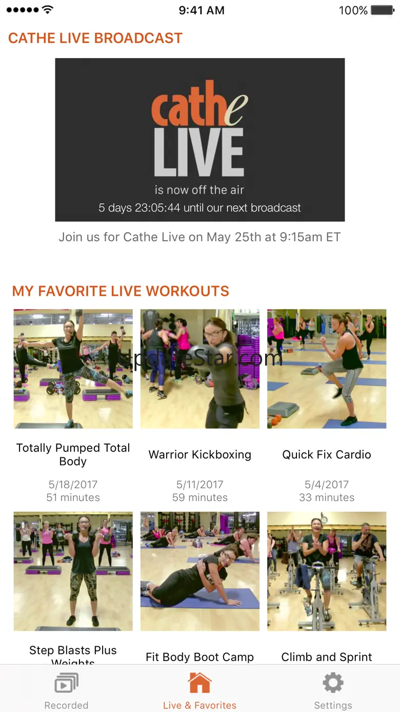 Cathe Live 1.5.8