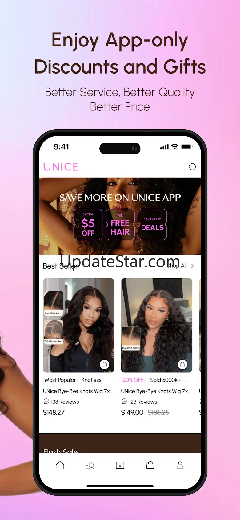 UNice: Wigs & Hair Bundles 3.0.8