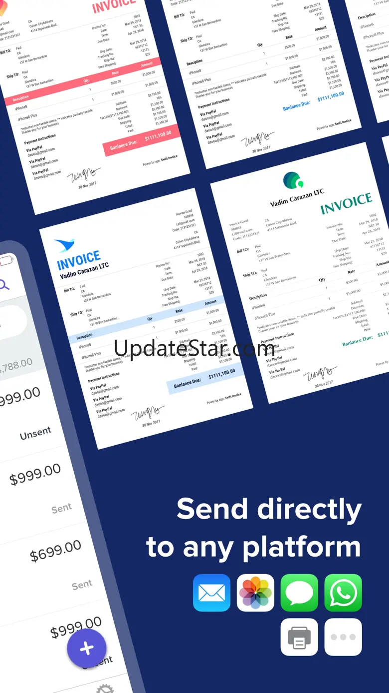 myInvoice, swift invoice lite 1.3