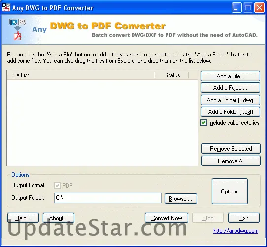 Any DWG to PDF Converter
