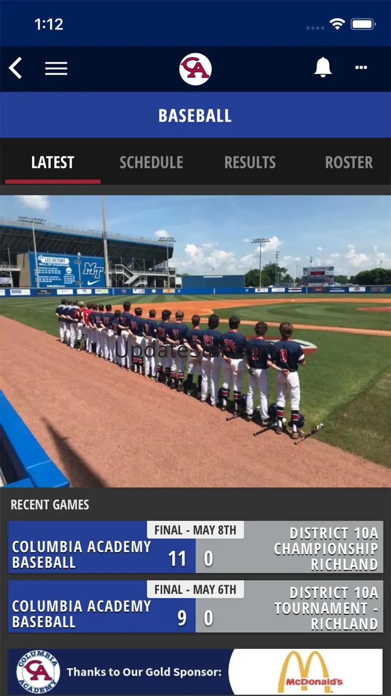 Columbia Academy Sports 4.1.8