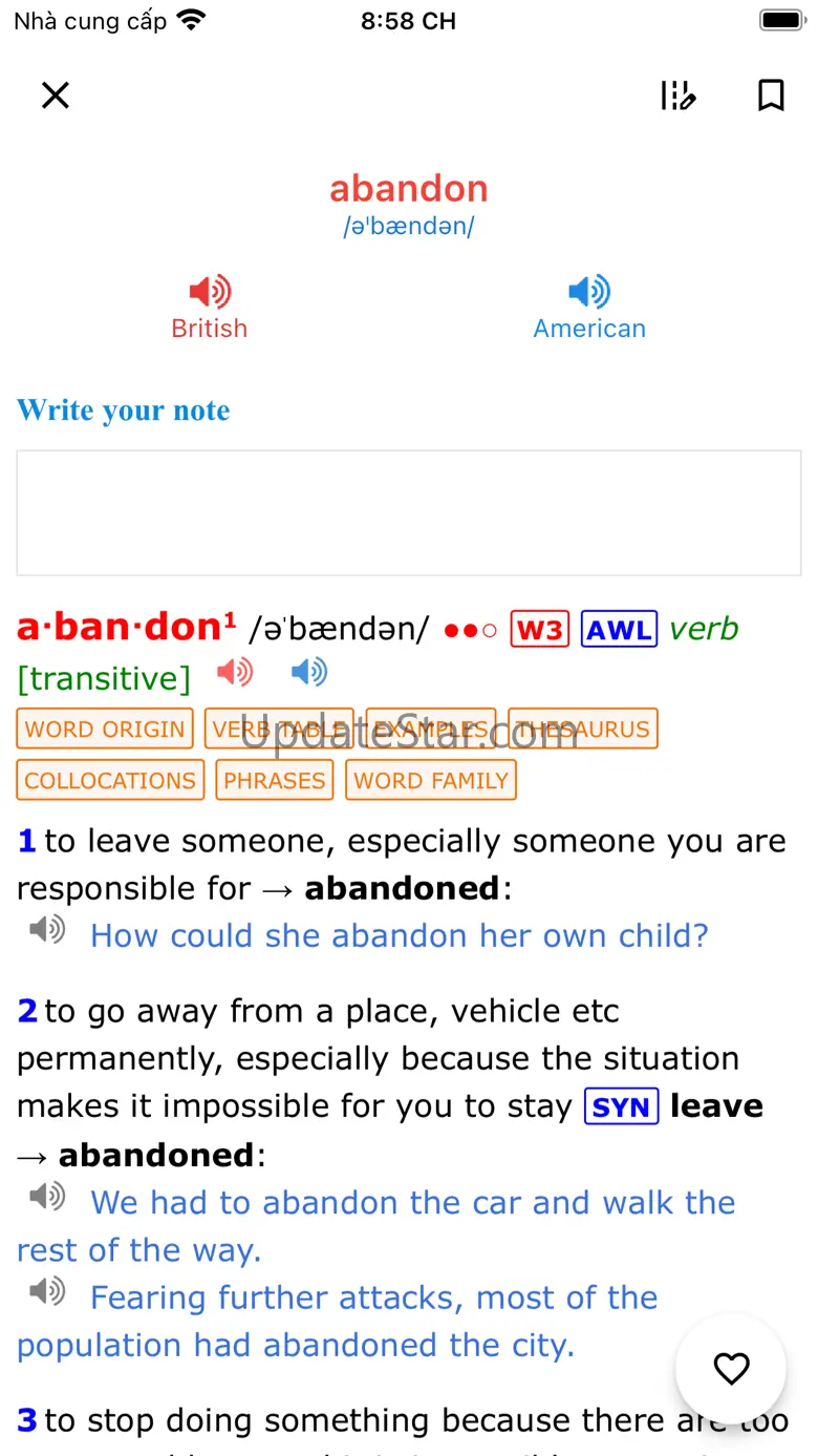 Advanced Dictionary - LDOCE6 1.12