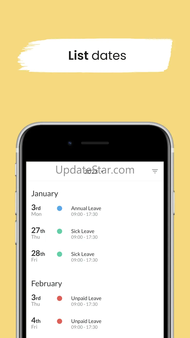 Leave Dates 3.2