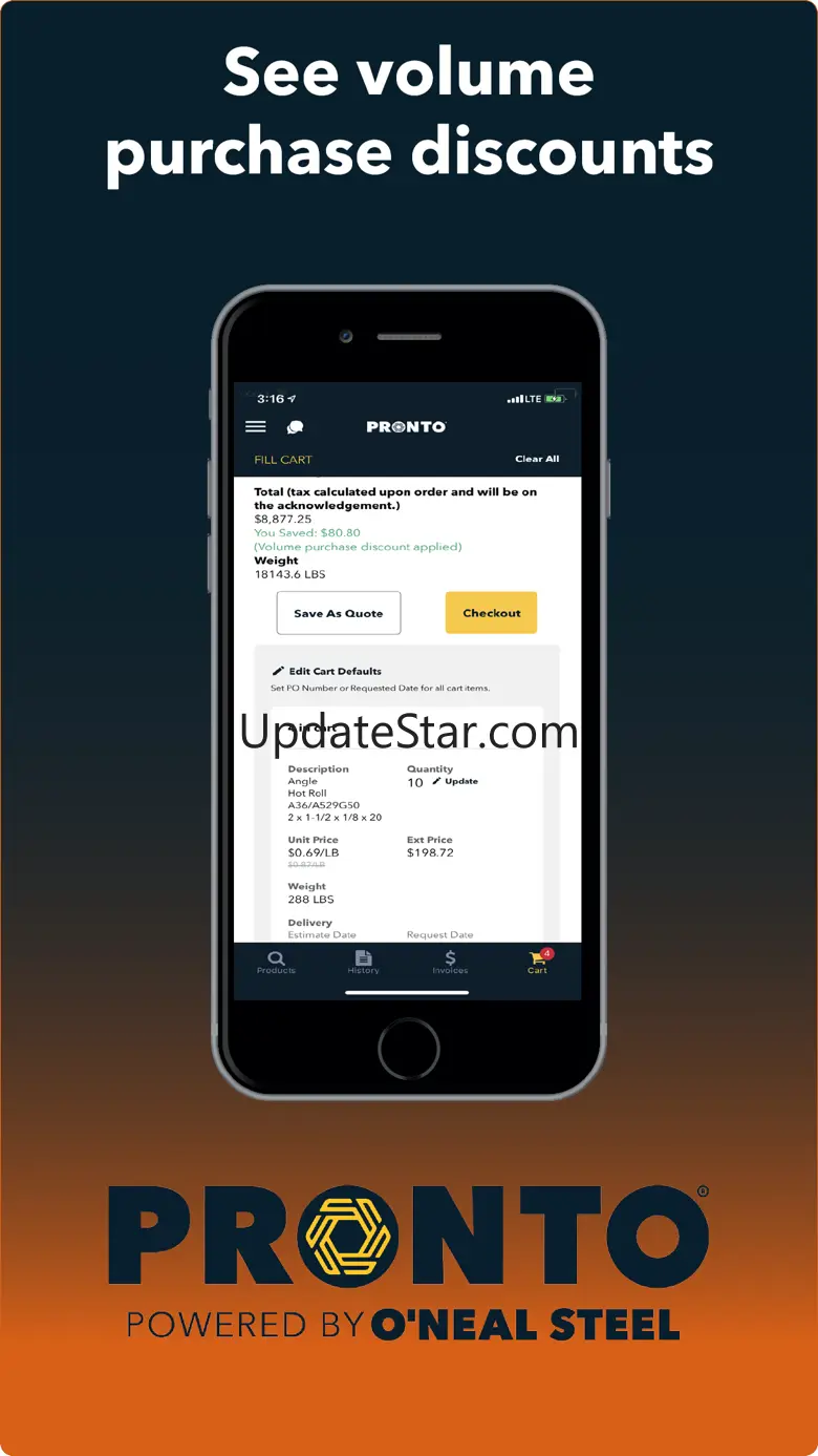 O’Neal Steel PRONTO® 2.0.4