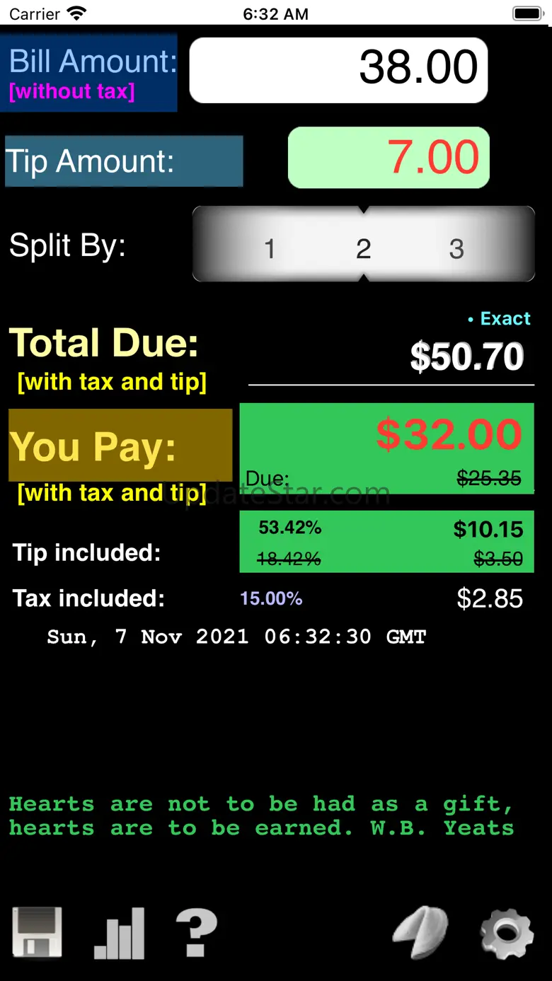 Tip Calculator and Bill Report 1.5.13