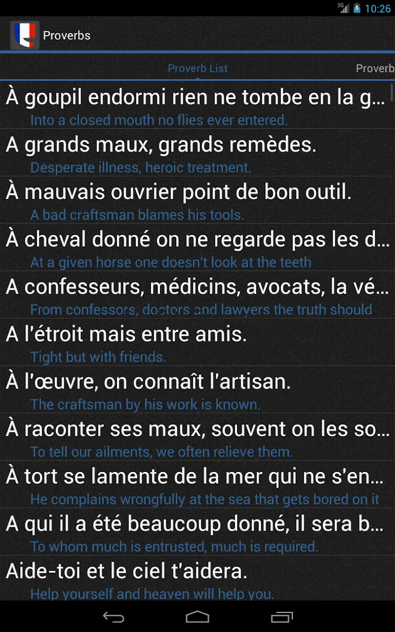 French Proverbs 1.0