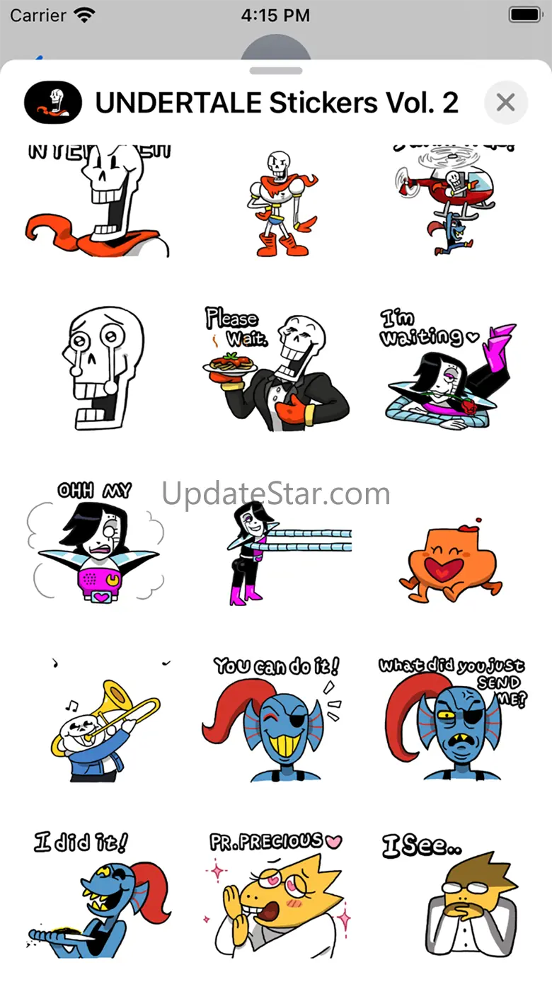 UNDERTALE Stickers Vol. 2 1.0