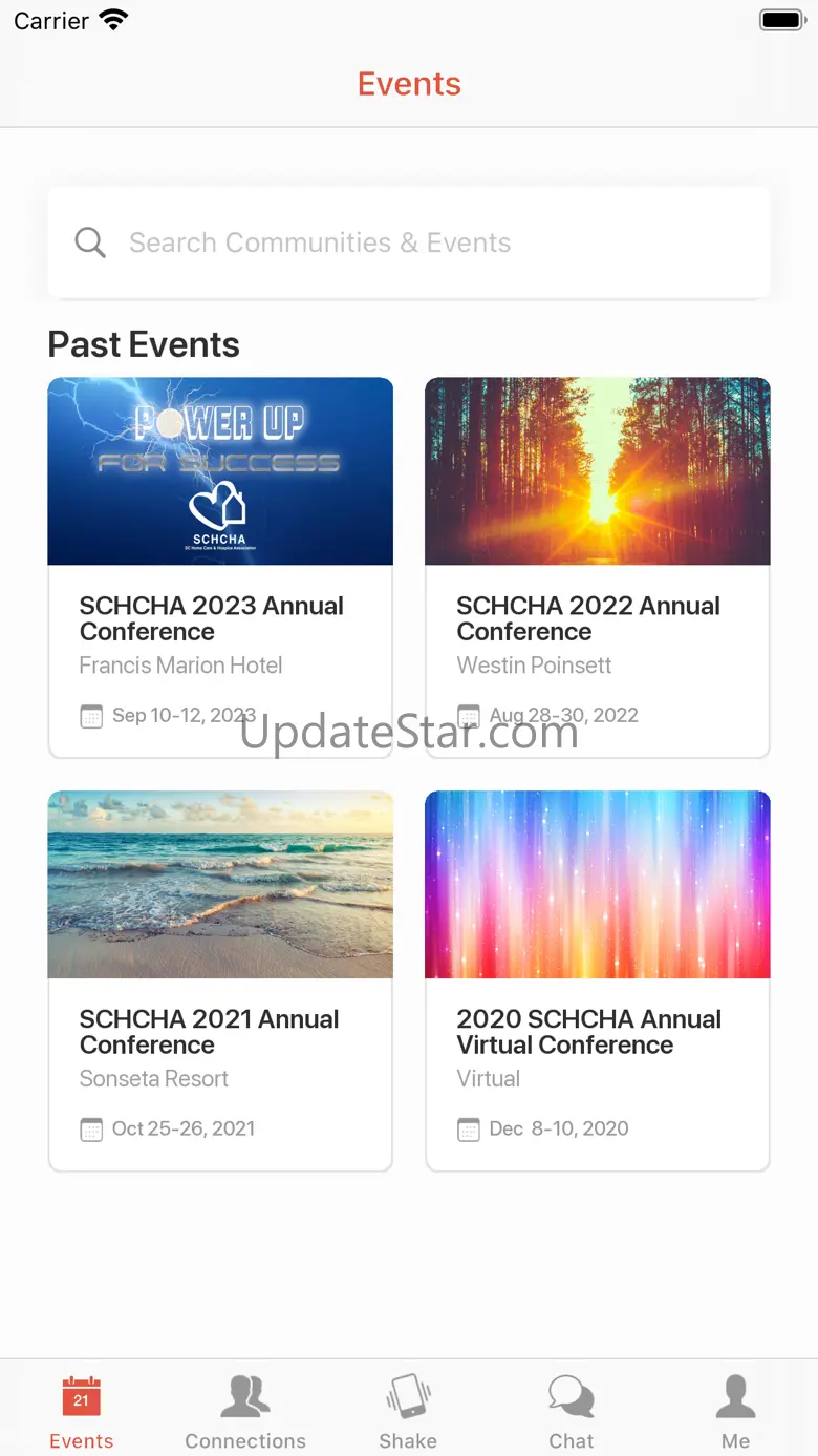 SCHCHA Events 38.0.0