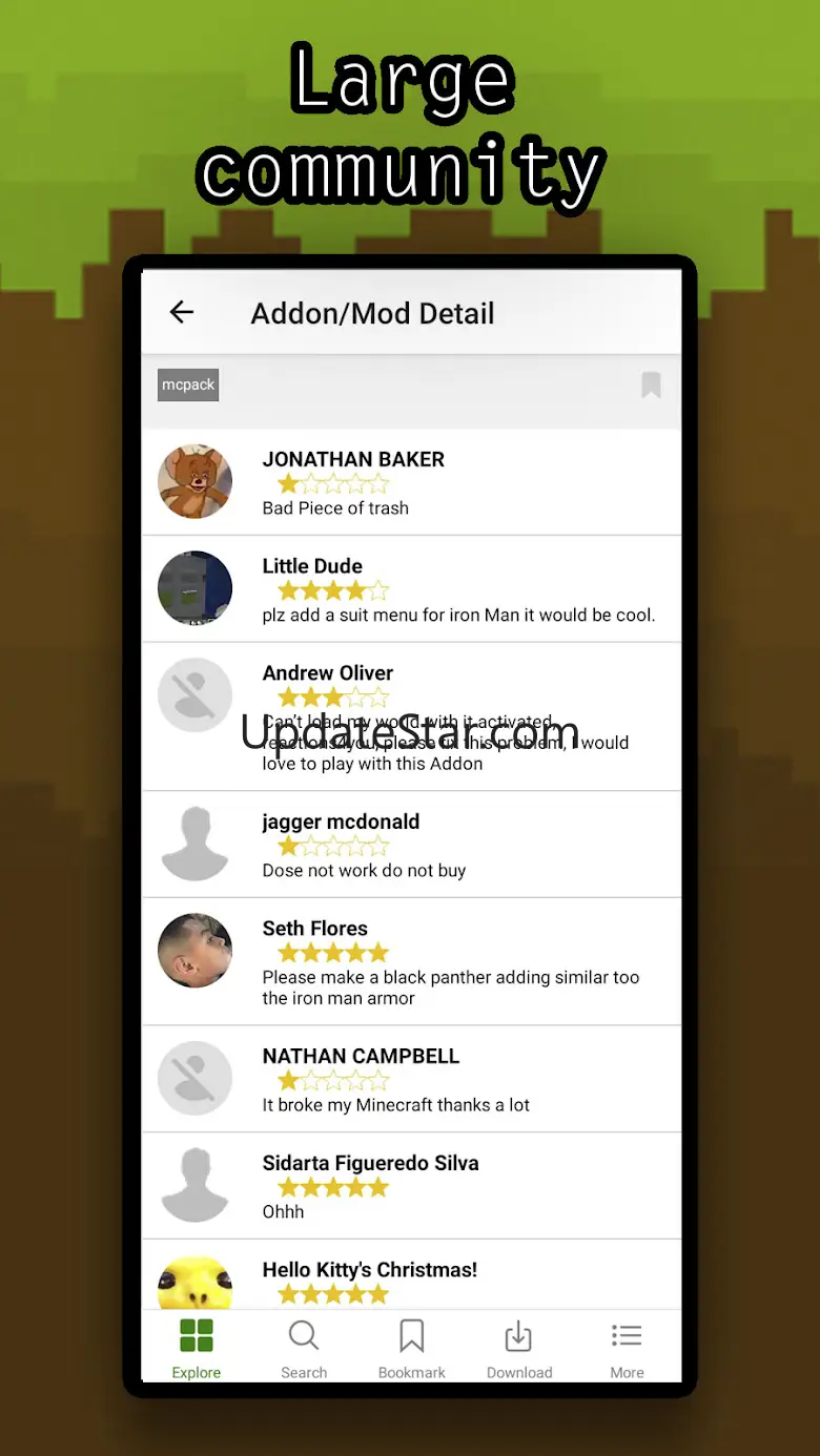 Mods Addons for Minecraft MCPE 2.1