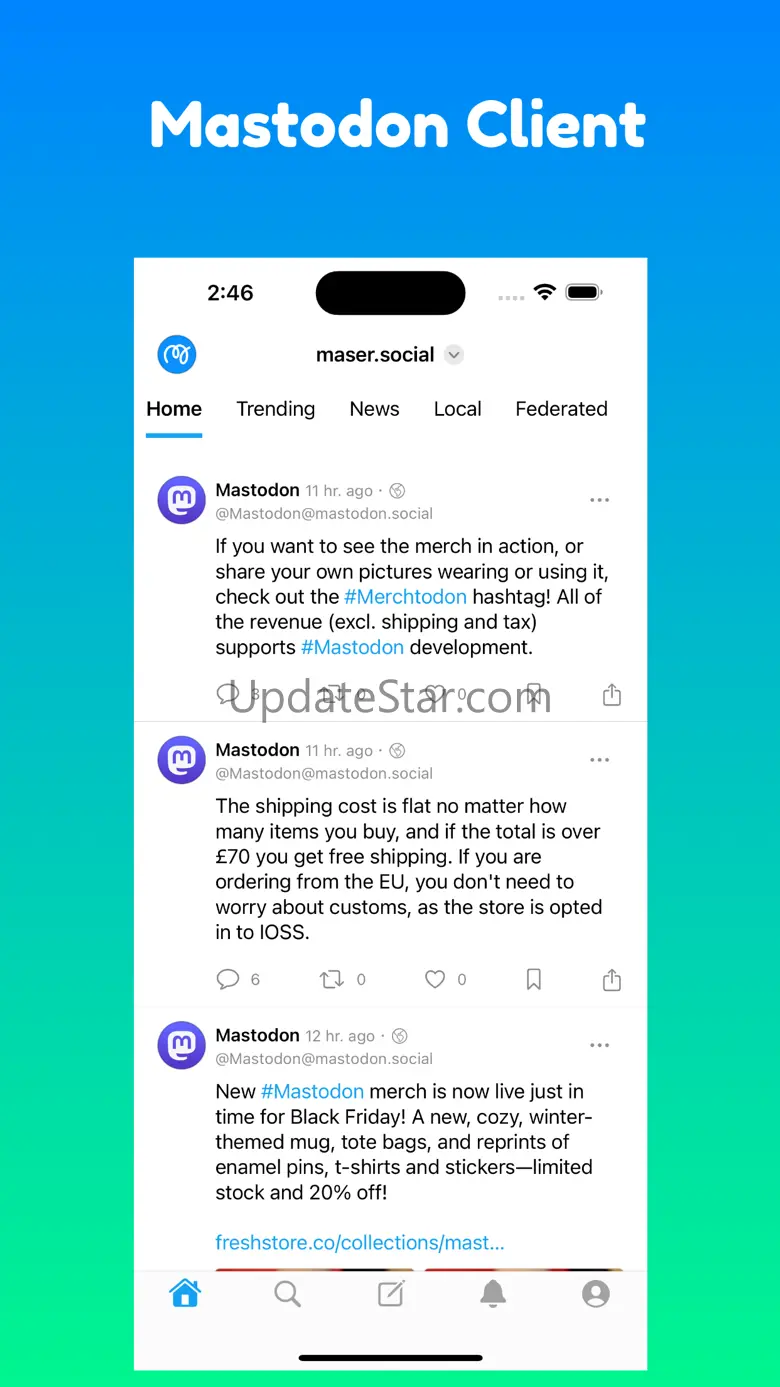 Maser for Mastodon 1.0.15