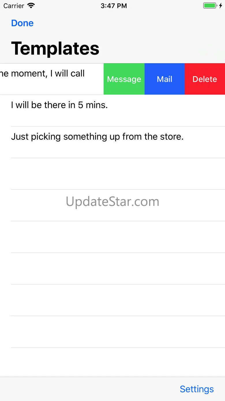 Message Templates 1.7.2