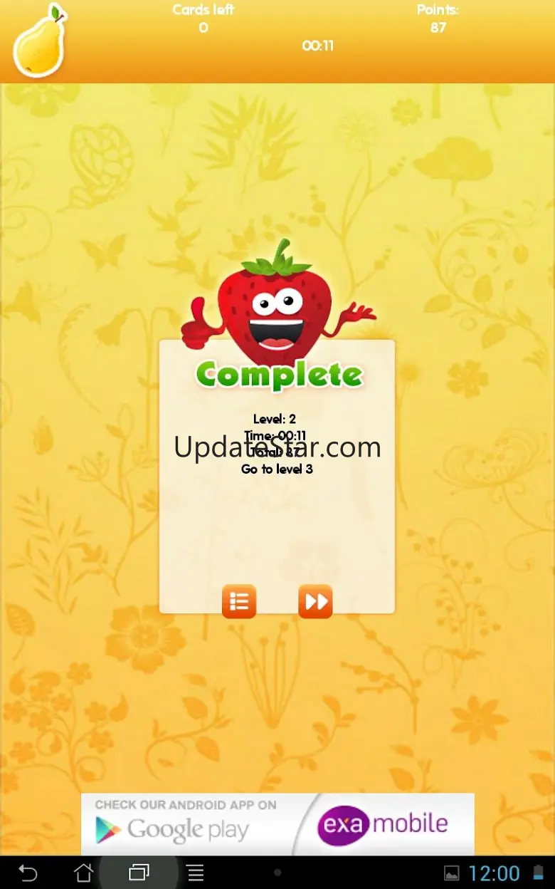 Fruits Games - Exercise Memory 2.54