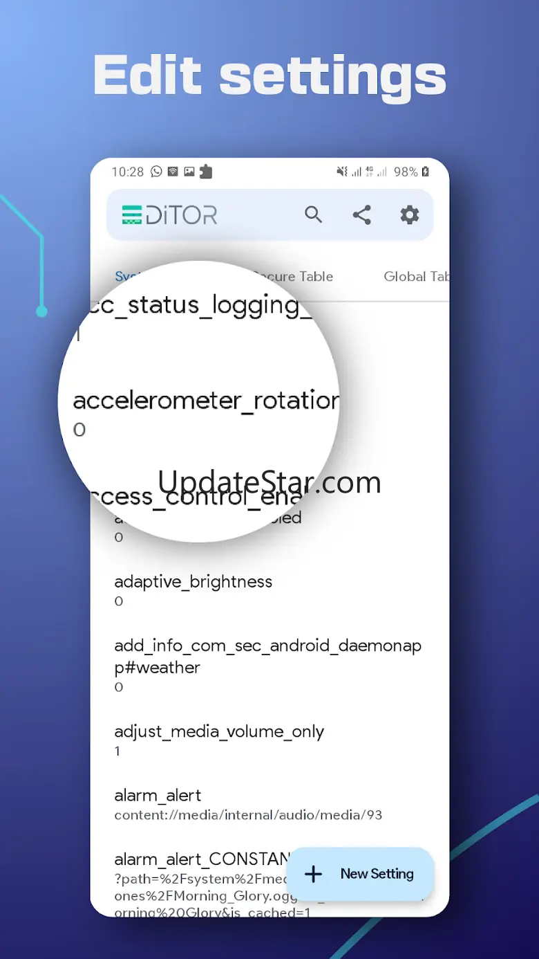 Settings Database Editor 1.2.4