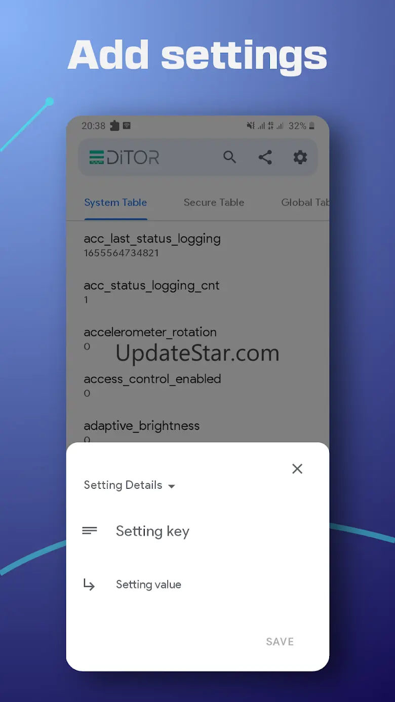 Settings Database Editor 1.2.4