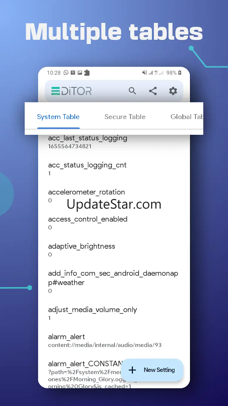 Settings Database Editor 1.2.4