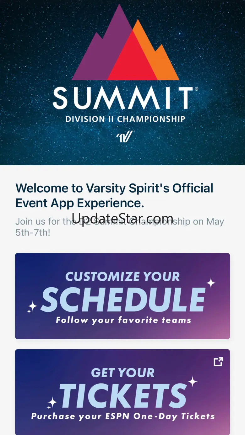 Varsity Spirit Events 2.0.0