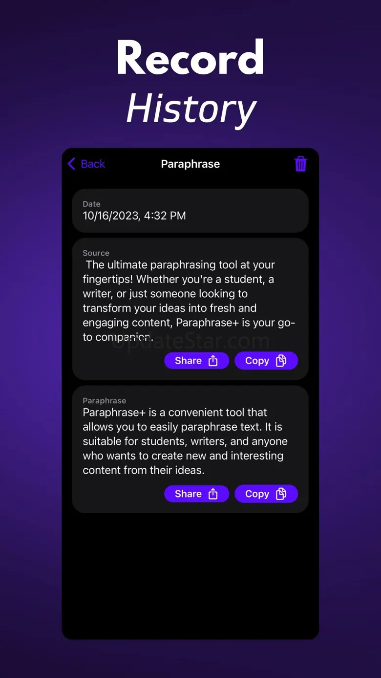 Paraphrase+ 1.0.5