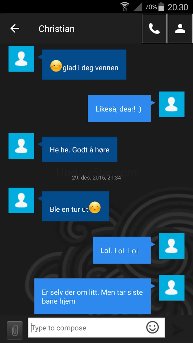 GO SMS Windows Blue 1.0