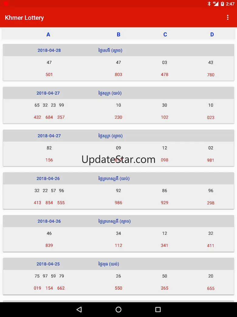 Khmer - Vietnam Lottery 1.0.10