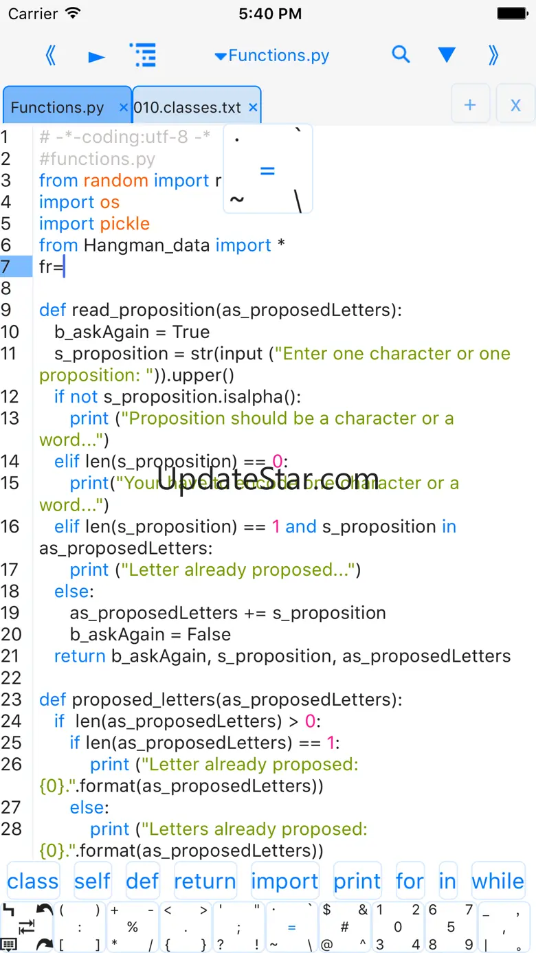 pythoni2.7$-run code,color,pro 3.4