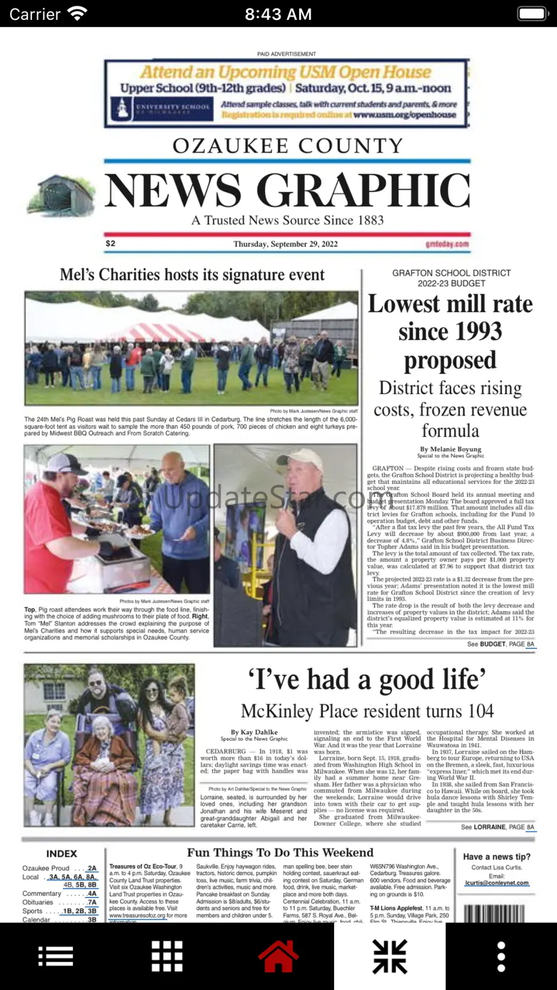 Ozaukee Co. News Graphic 3.11.02