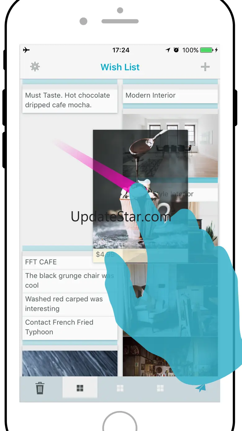 ThrowMemo - Image and Text Memo App - Wish List 3.2