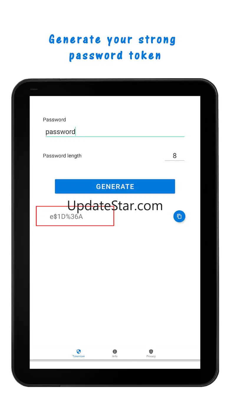 Easy Password Generator, Token 3.2