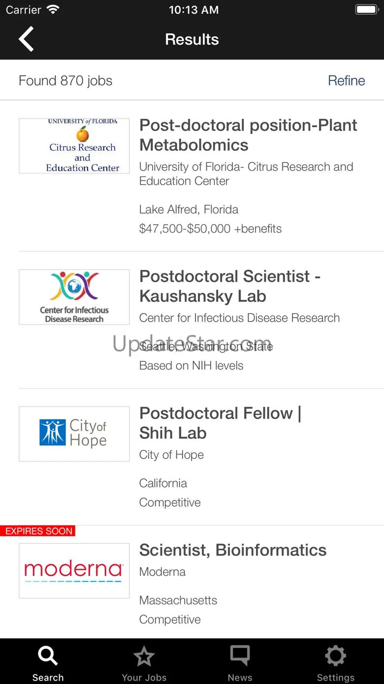 Science Jobs 4.7.0