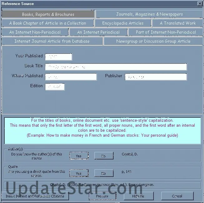 APA Referencing Macros 2.0