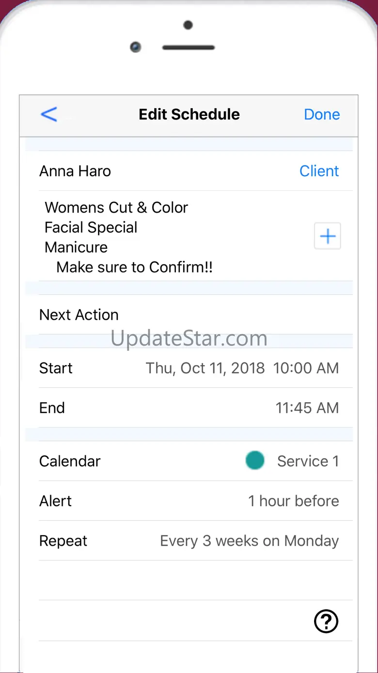 Nail Tech Schedule & Reminder 17.1