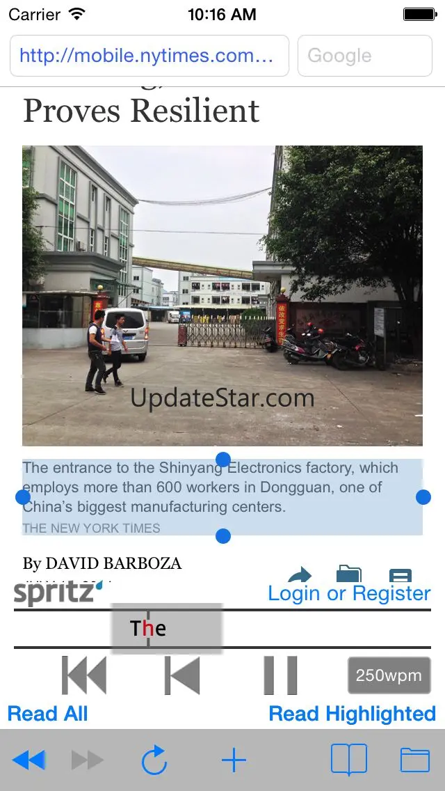 Spritz Read - Speed Reader for iOS 1.2