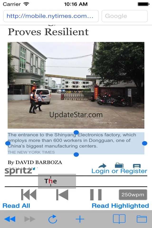 Spritz Read - Speed Reader for iOS 1.2
