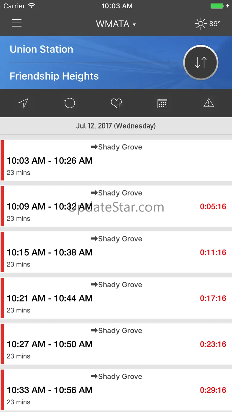 onTime : DC Metro - WMATA 10.5.6