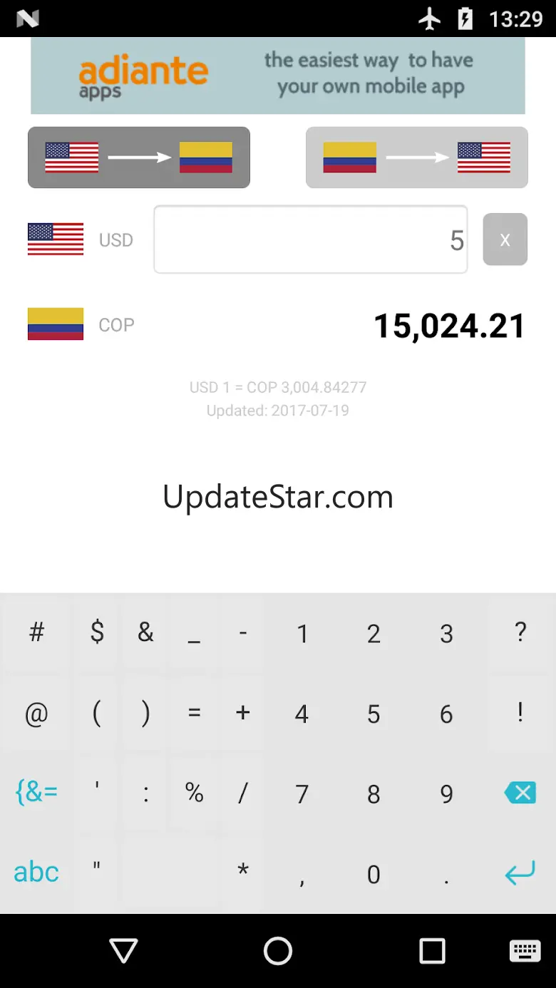 Dollar to Colombian Peso 3.3