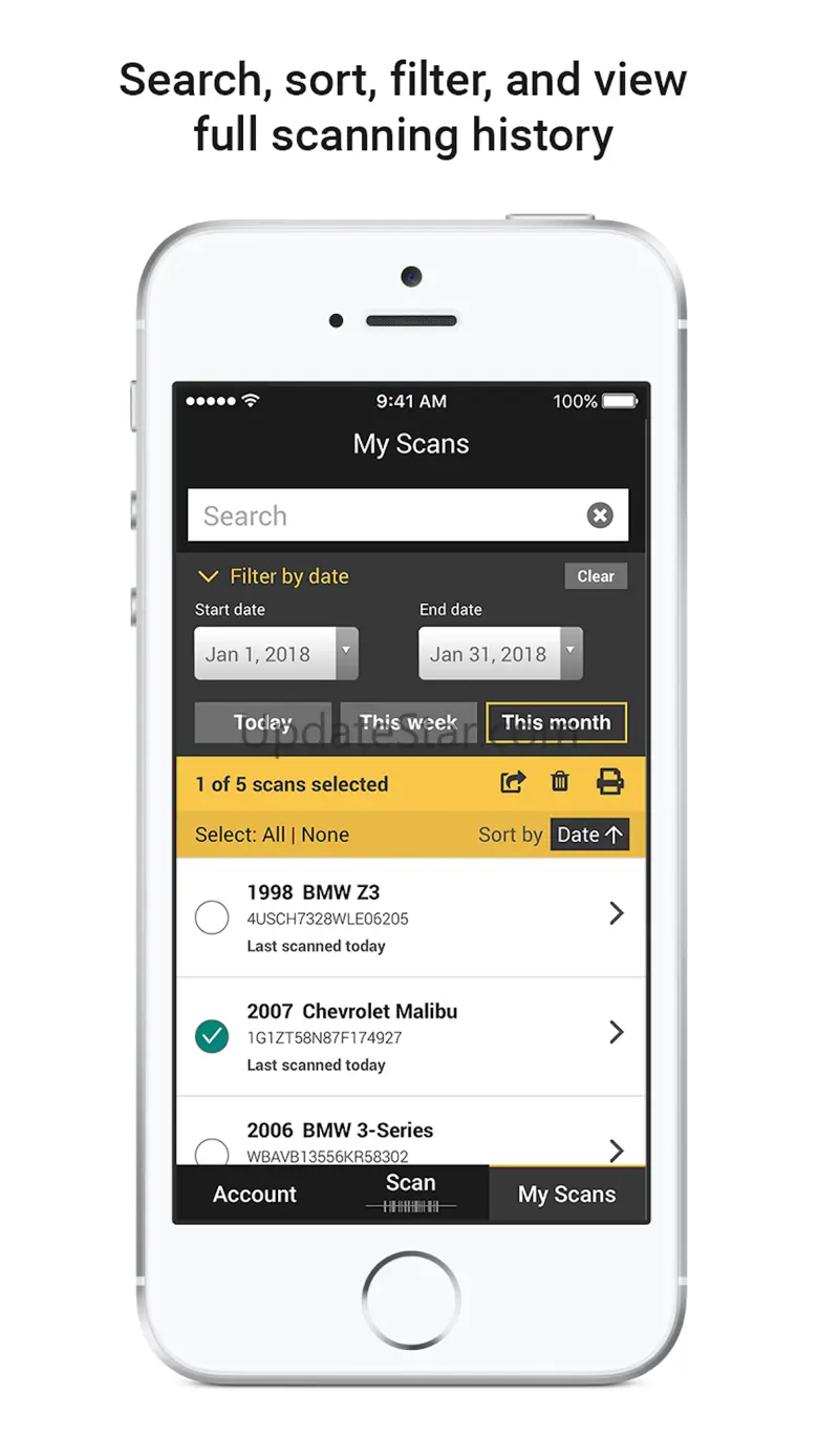 Fleet: VIN scan and manage 1.7