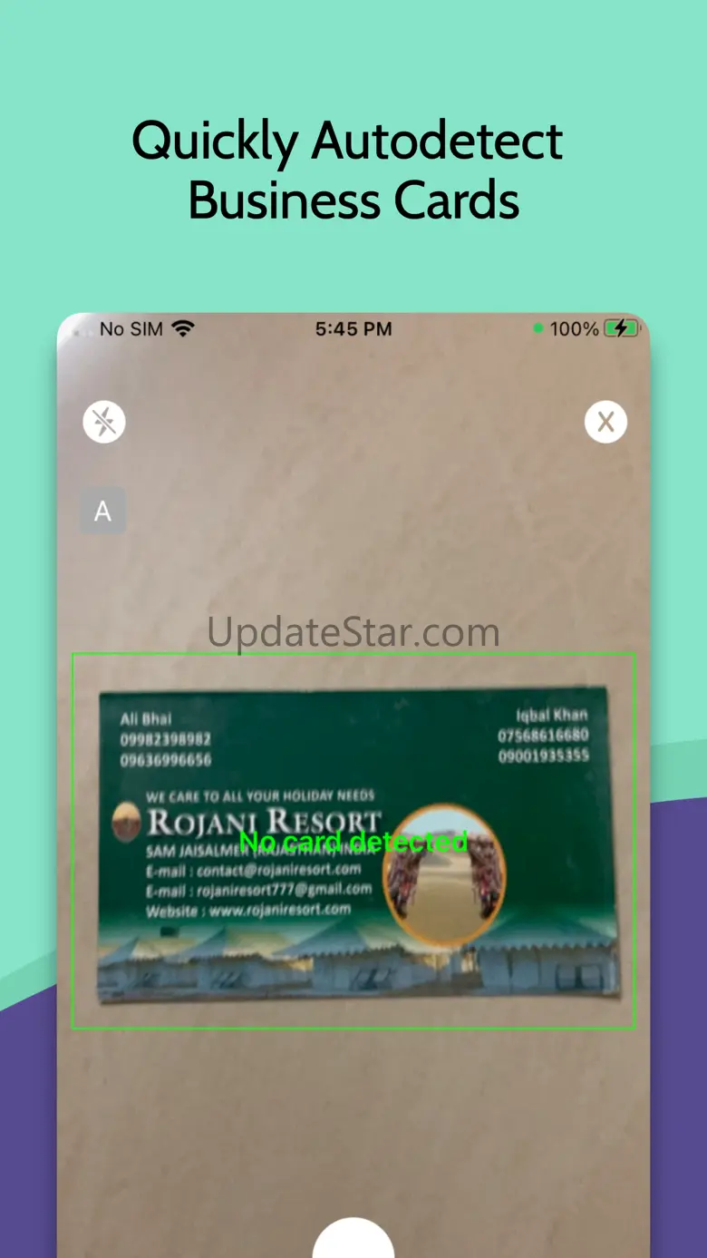 business card reader + scanner 1.4