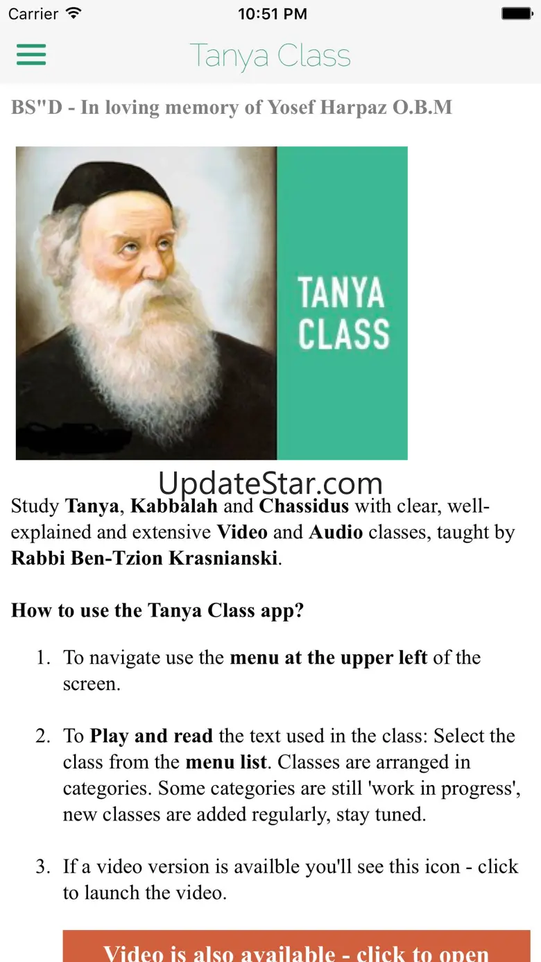 Tanya Class Rabbi Krasnianski 1.3