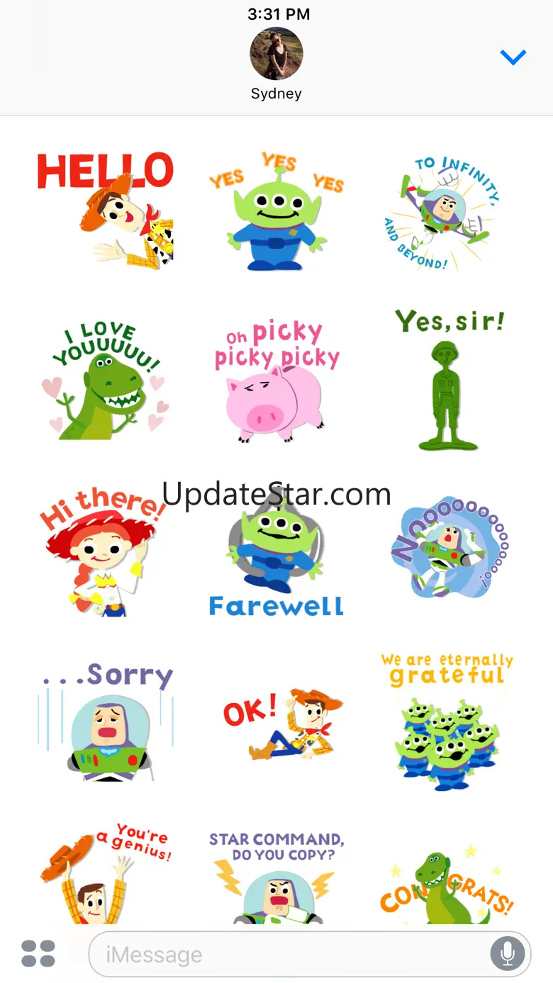 Pixar Stickers: Toy Story 1.0.3