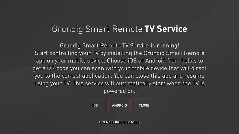 Grundig Smart Remote - TV Serv 1.13