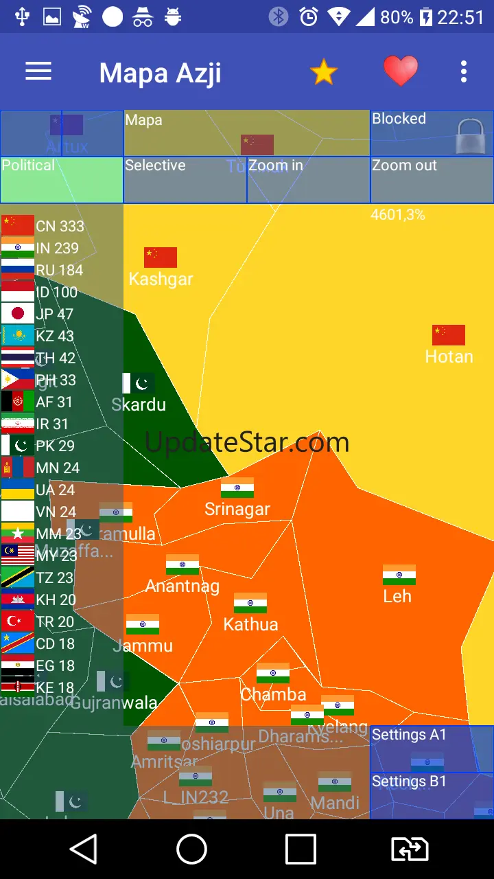 Asia Map 1.30.1