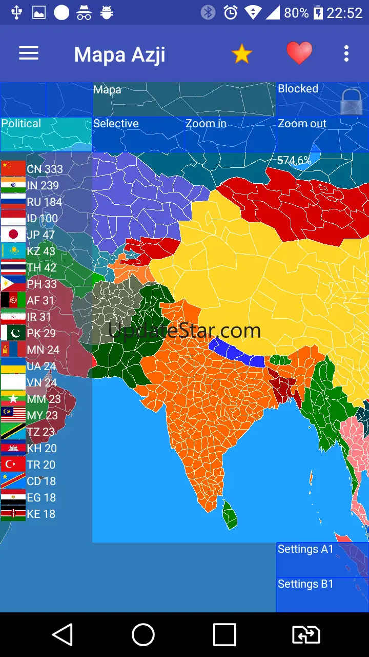 Asia Map 1.30.1