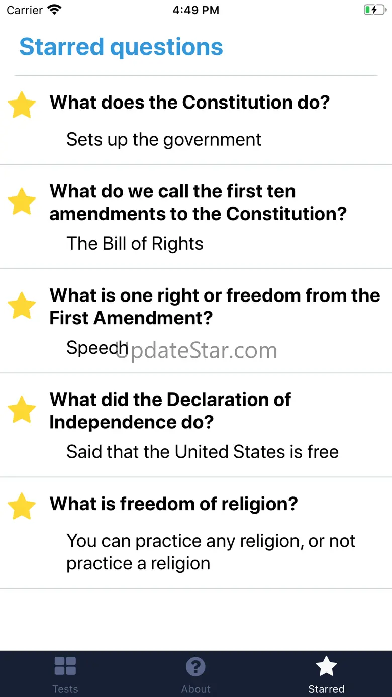 U.S. Citizenship [Test] 1.0