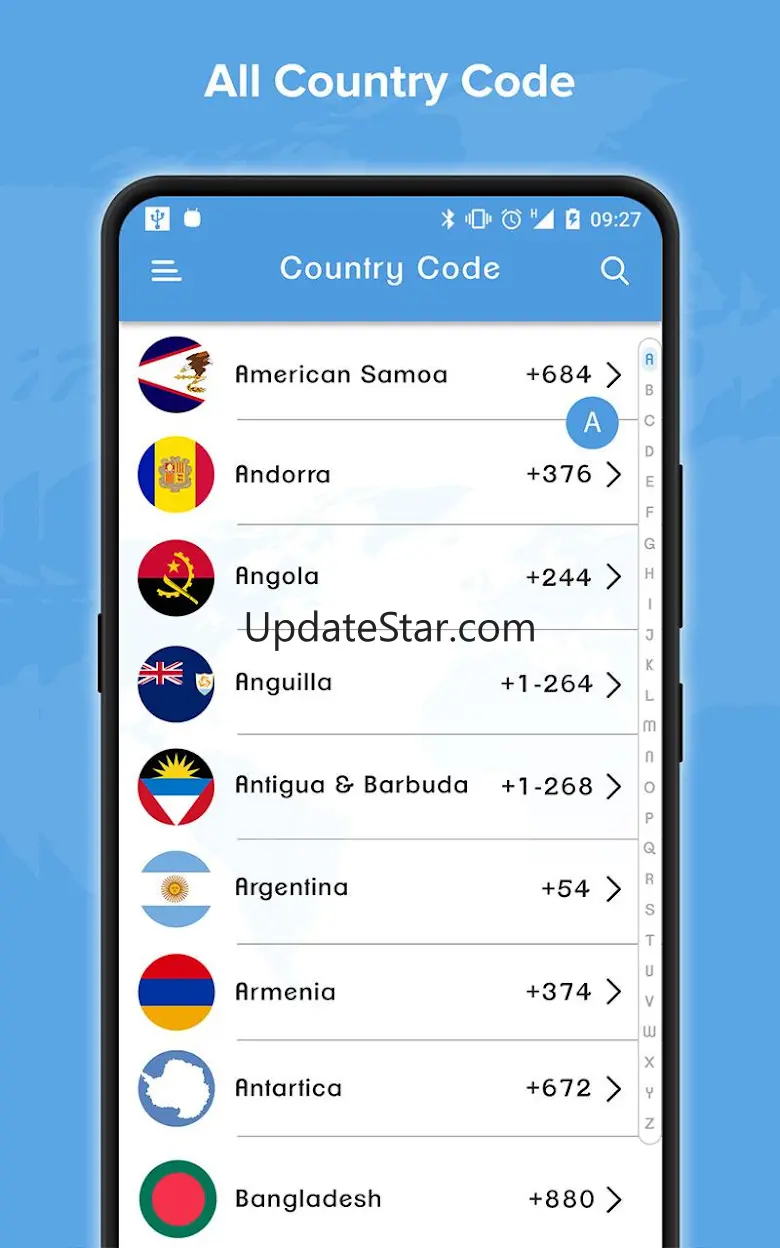 All Country Code: Dialing Code 1.3