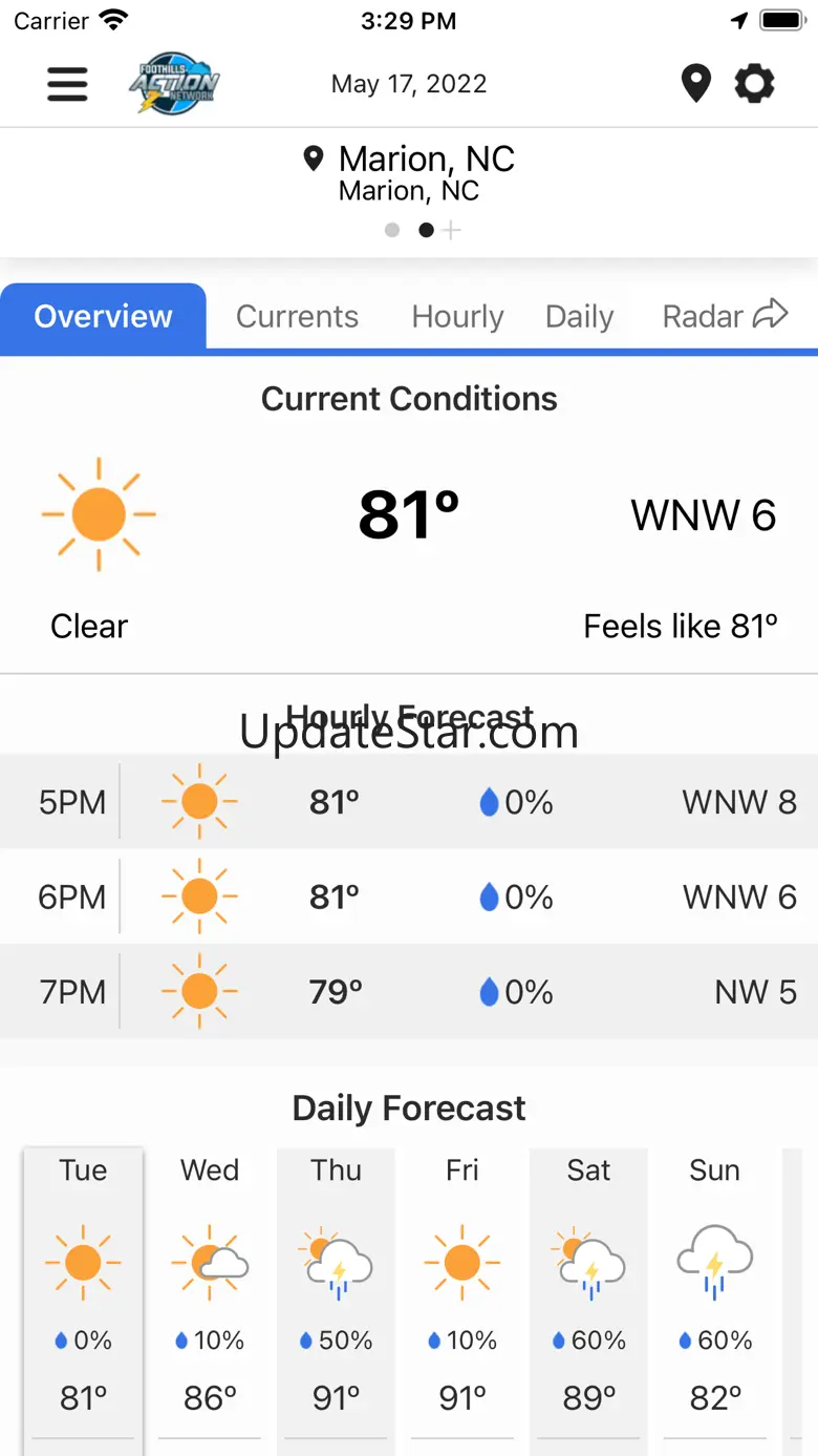 Foothills Weather 6.9.0