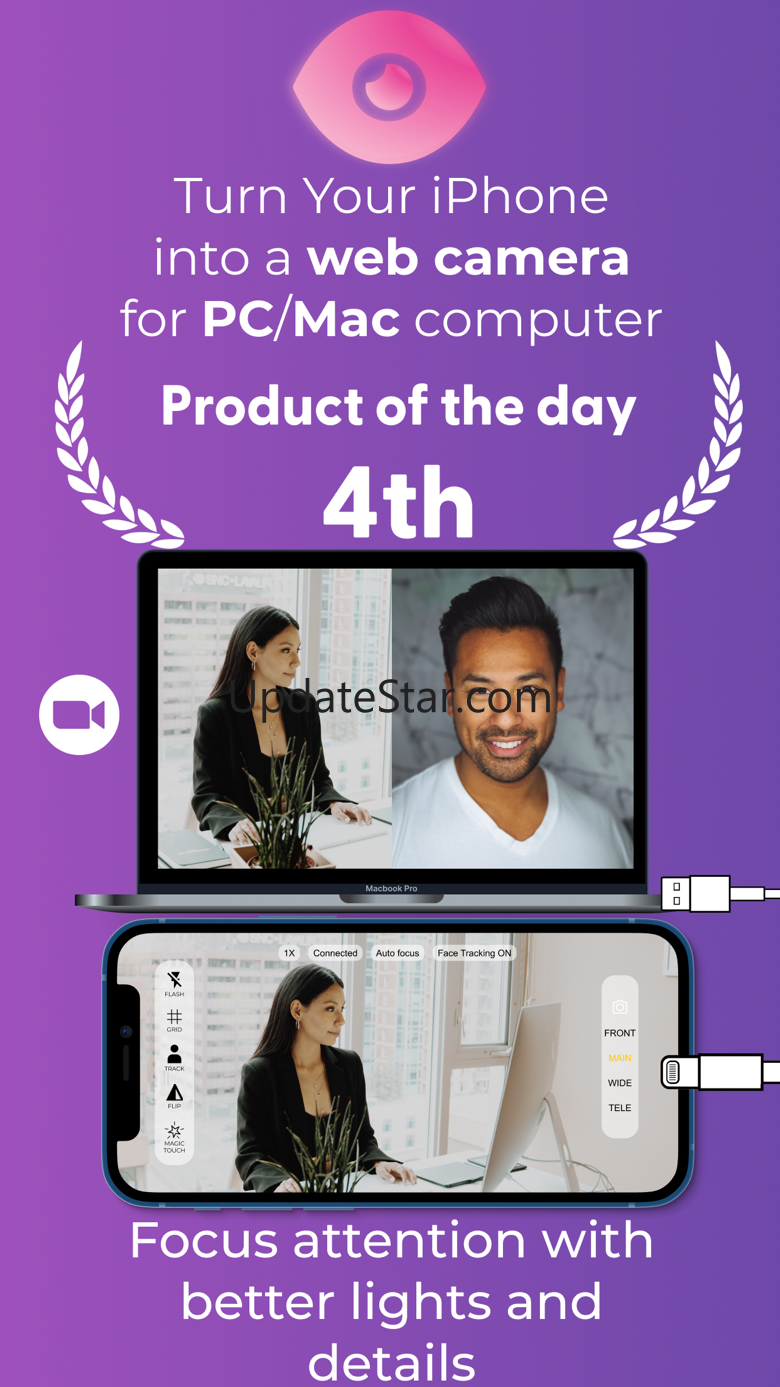 GetCam iOS webcam for PC & Mac 2.5.0