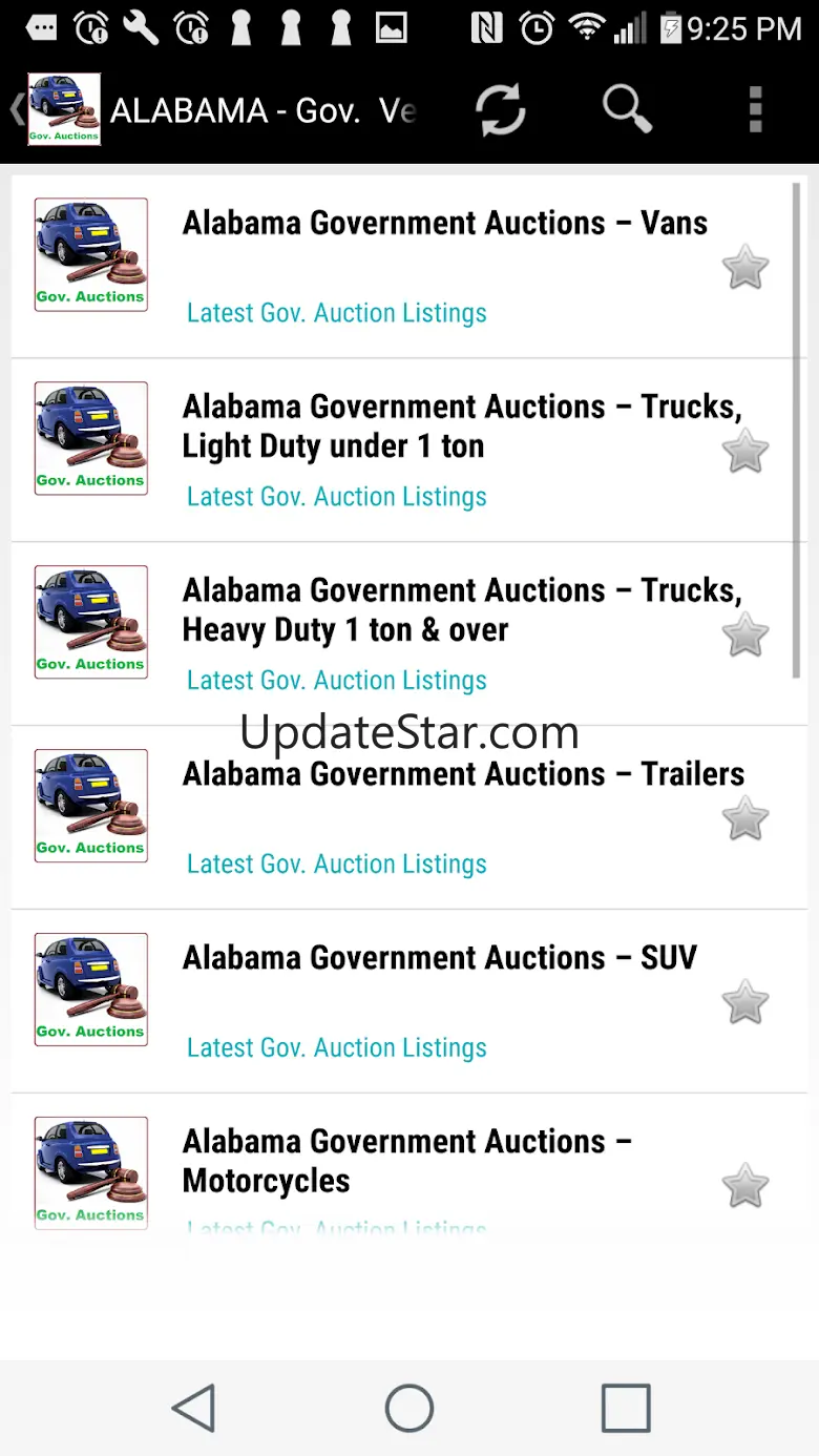 Gov. Vehicle Auction  Listings 1.0.1