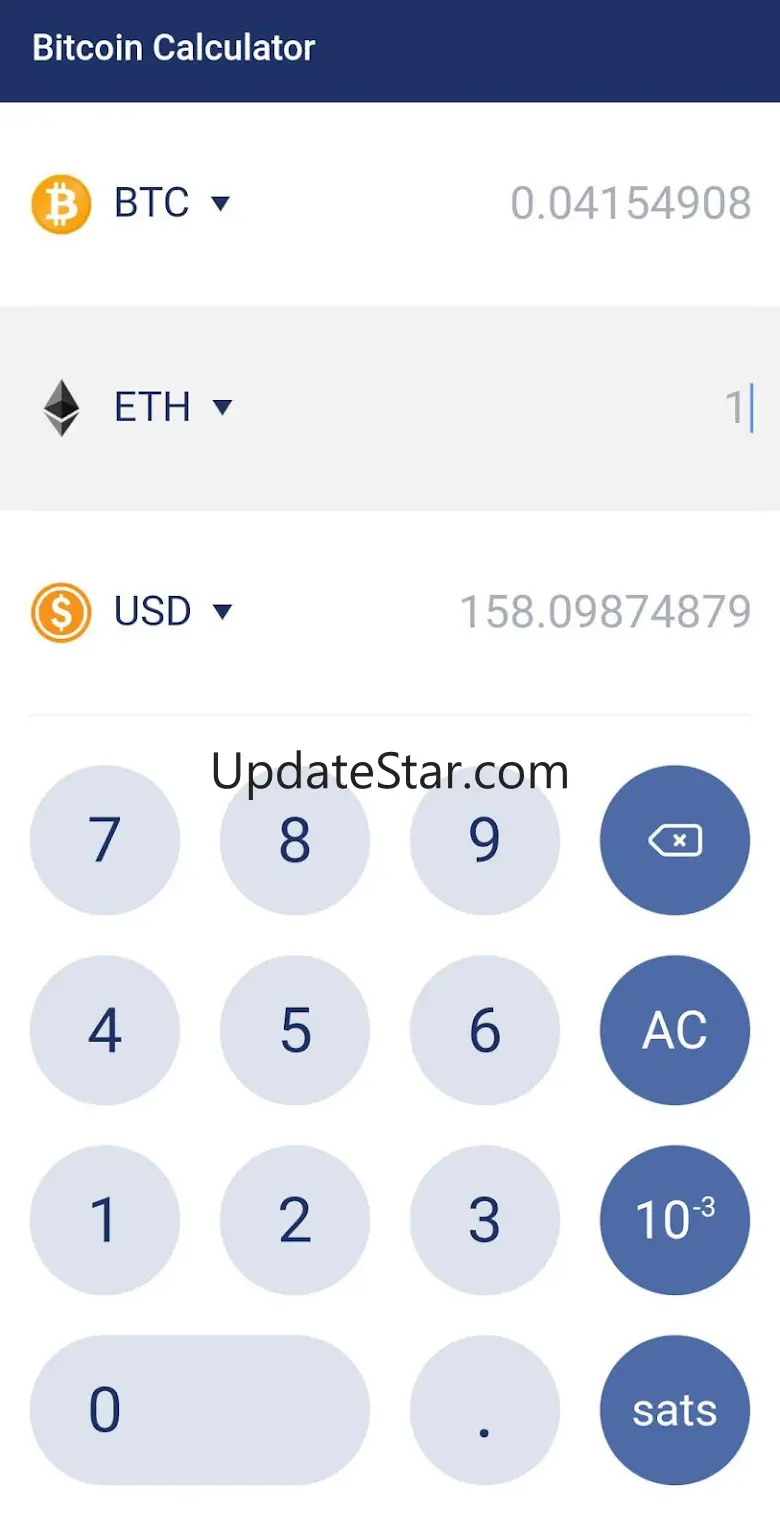 Bitcoin Calculator 2.1.0