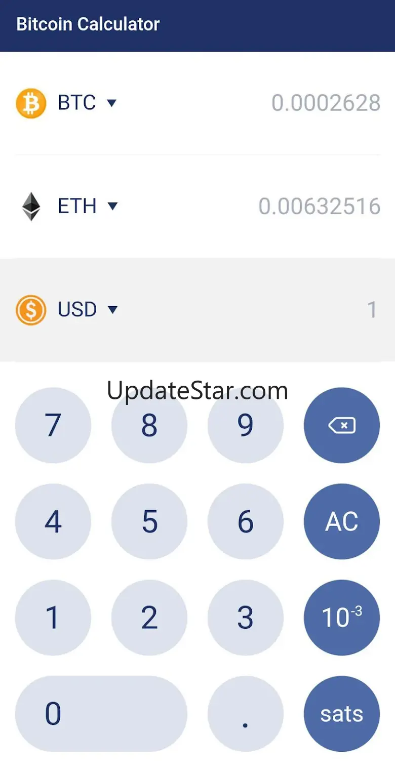 Bitcoin Calculator 2.1.0