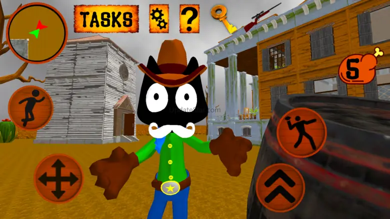 Cat Cowboy. Neighbor Escape 1.0