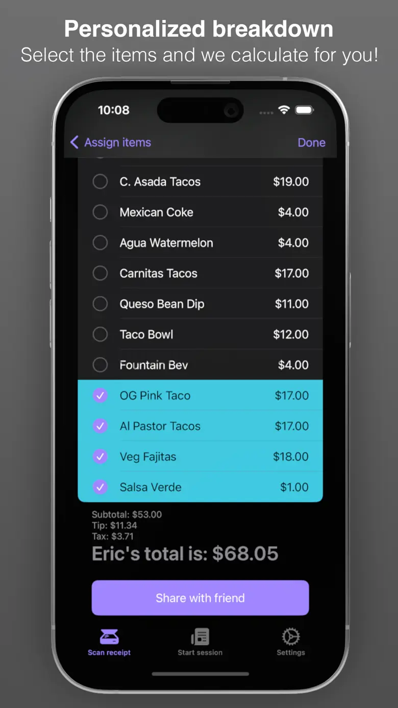 IOU: Easily Split Your Tab 2.0.6